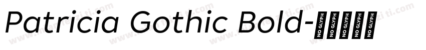 Patricia Gothic Bold字体转换